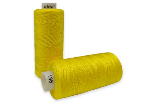 Нитки бытовые IDEAL, 40/2, цвет 136 желтый