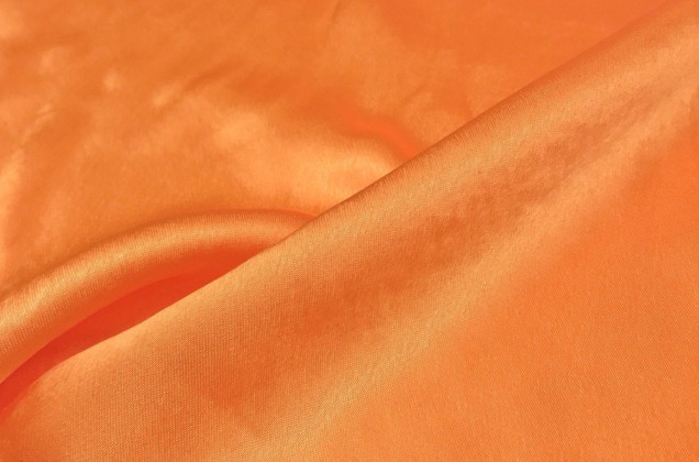 Креп-сатин, оранжевый