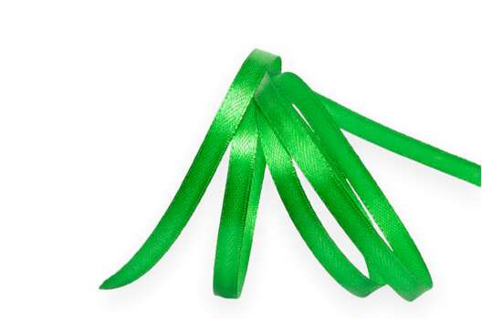 Лента атласная IDEAL, 6 мм, зеленая (3042)