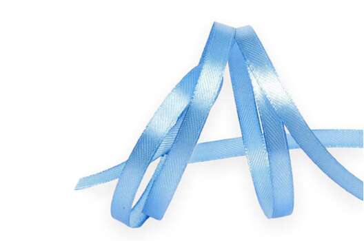 Лента атласная IDEAL, 6 мм, ярко-голубая (3103)