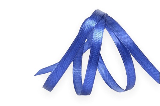 Лента атласная IDEAL, 6 мм, синяя (3162)