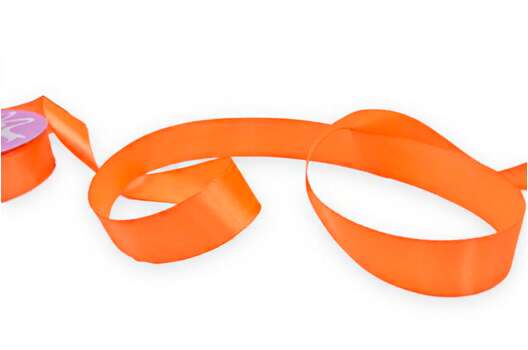 Лента атласная IDEAL, 25 мм, оранжевая (3070)