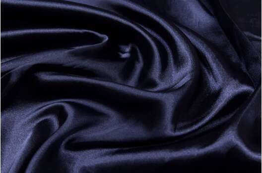 Атлас стрейч, темно-синий