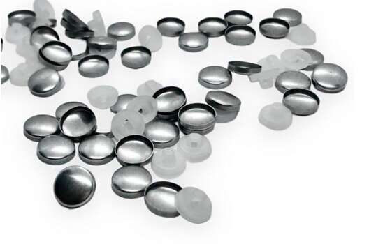 Пуговицы для обтяжки, N18, белые, уп. 10 шт.