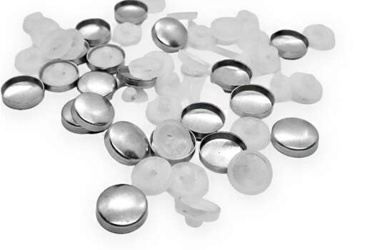 Пуговицы для обтяжки, N20, белые, уп. 10 шт.