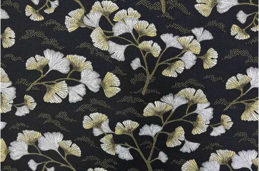 Интерьерный Жаккард, GINGKO GRAPHITE, Франция