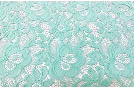 Кружевное полотно, Цветочное мятного цвета