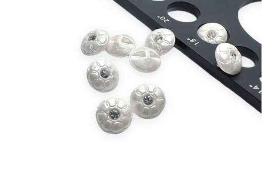 Пуговица пластиковая, туннельная, молочная, 11 мм, QYA29