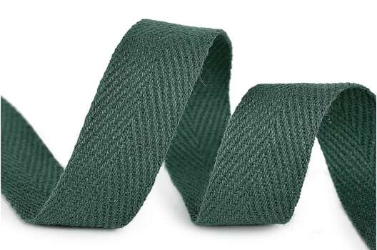 Тесьма киперная, 15 мм, темный хаки (567)