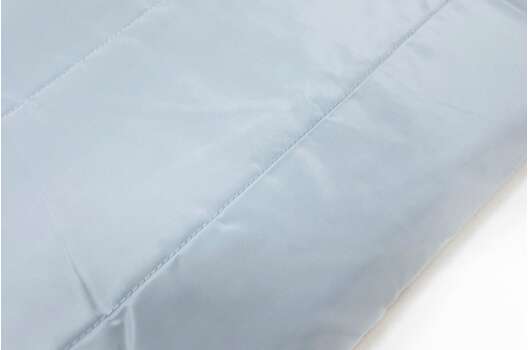 Курточная стежка на синтепоне, Полосы 10 см голубые