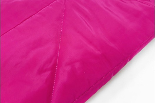 Курточная стежка на синтепоне, Ромбы 21 см ярко-розовые