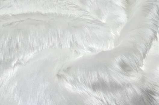 Мех искусственный средний ворс, молочный (21С11)