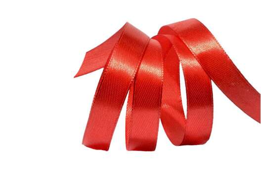 Лента атласная IDEAL, 12 мм, красная (3095)