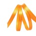 Лента атласная 6 мм цвет: оранжевый