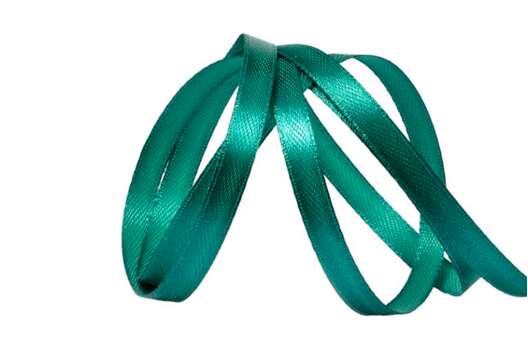 Лента атласная IDEAL, 6 мм, изумрудная (3045)