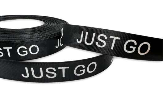 Лента репсовая JUST GO, 20 мм, черная