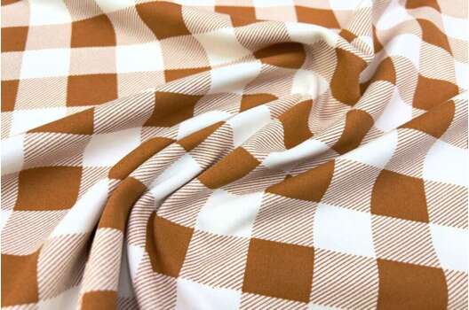 Интерлок, Рыжая клетка 2.5х2.5 см, Узбекистан