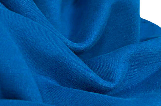 Футер 3-х нитка начес Mensu, велюр-эффект, яркий синий