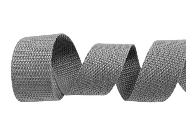 Лента ременная (стропа), 30 мм, серая