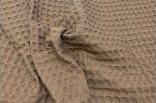 Греческое вафельное полотно 240 см, грецкий орех