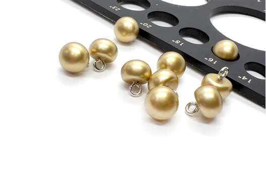 Пуговица пластиковая на ножке, C-GE01, золотая, 10 мм