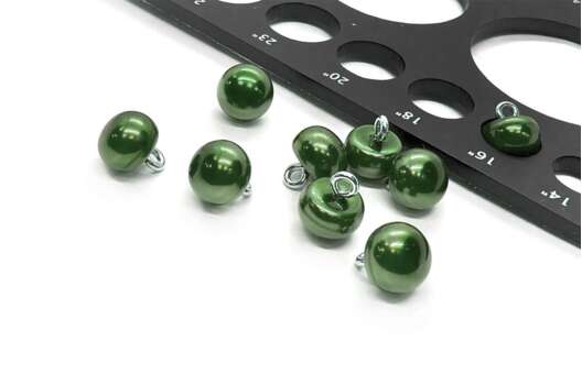 Пуговица пластиковая на ножке, C-GE01, хаки, 10 мм