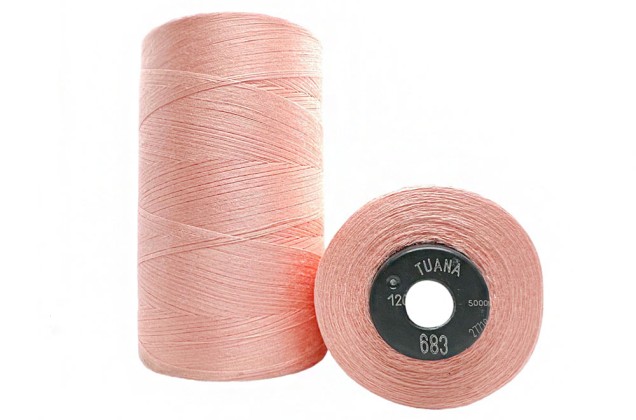 Нитки швейные универсальные Tuana №120 (5000 м) цвет 683 персиковый