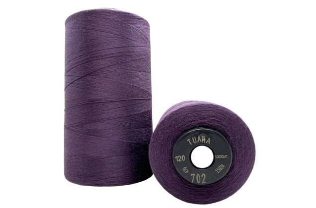 Нитки швейные универсальные Tuana №120 (5000 м) цвет 702 фиолетовый