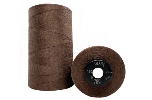 Нитки швейные универсальные Tuana №120 (5000 м) цвет 789 коричневый