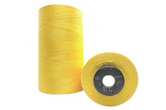 Нитки швейные универсальные Tuana №120 (5000 м) цвет 872 желтый