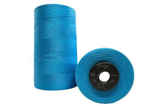 Нитки швейные универсальные Tuana №120 (5000 м) цвет 952 ярко-голубой