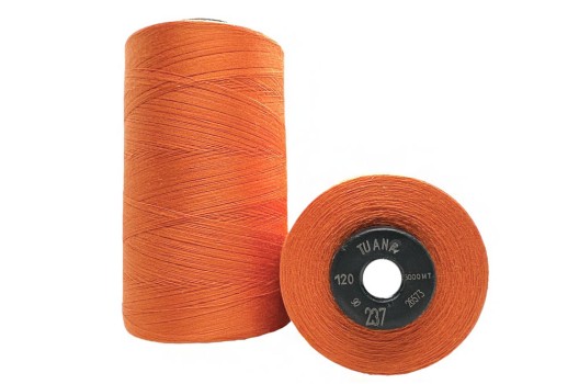 Нитки швейные универсальные Tuana №120 (5000 м) цвет 237 оранжевый
