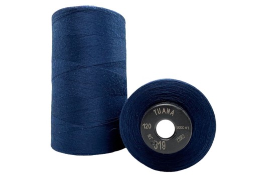 Нитки швейные универсальные Tuana №120 (5000 м) цвет 319 темно-синий