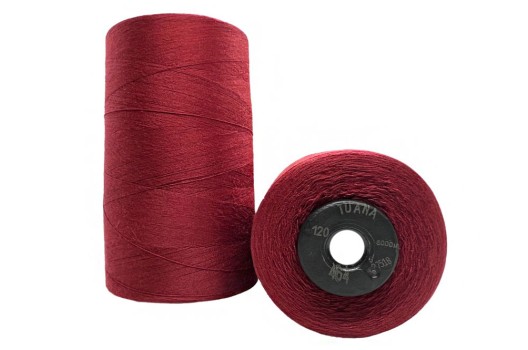 Нитки швейные универсальные Tuana №120 (5000 м) цвет 464 бордовый