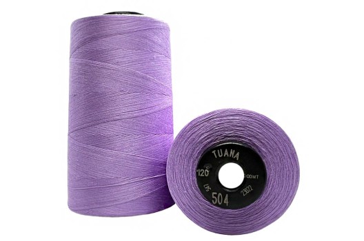 Нитки швейные универсальные Tuana №120 (5000 м) цвет 504 сиреневый