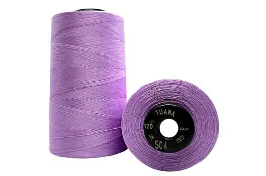 Нитки швейные универсальные Tuana №120 (5000 м) цвет 504 сиреневый