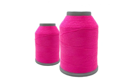 Нитки швейные универсальные Tuana №120 (450 м) цвет 1128 розовый неон