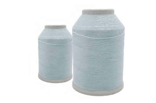 Нитки швейные универсальные Tuana №120 (450 м) цвет 001 серо-голубой