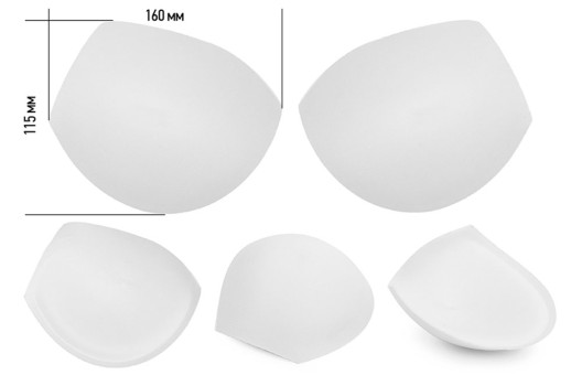 Чашечки корсетные с эффектом push-up, размер 85, белые