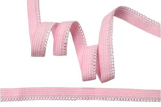 Резинка бельевая (ажурная) 10 мм, нежно-розовая
