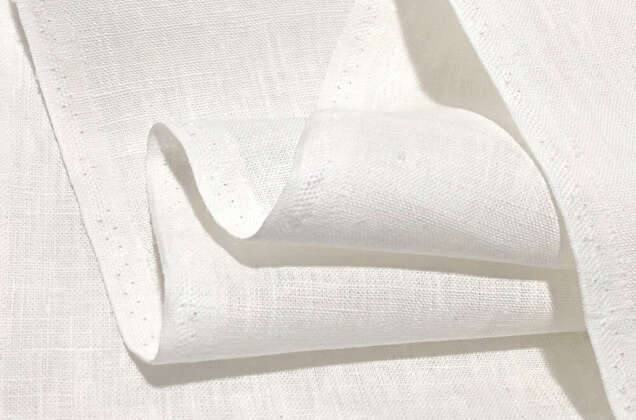 Лен скатертный 09С52 (101), молоко 1