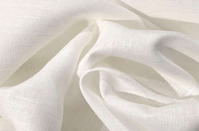 Лен скатертный 09С52 (101), молоко 2