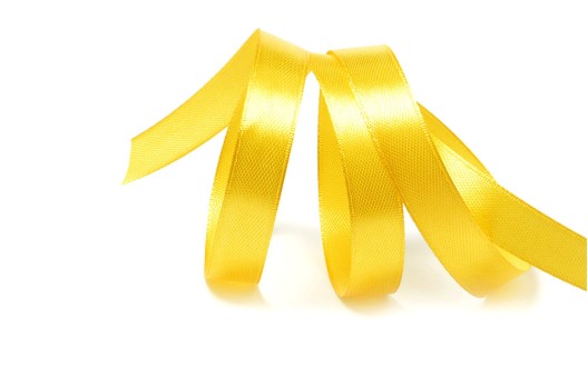 Лента атласная IDEAL, 12 мм, темно-желтая (3016)