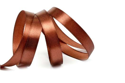 Лента атласная IDEAL, 12 мм, темно-коричневая (3139)