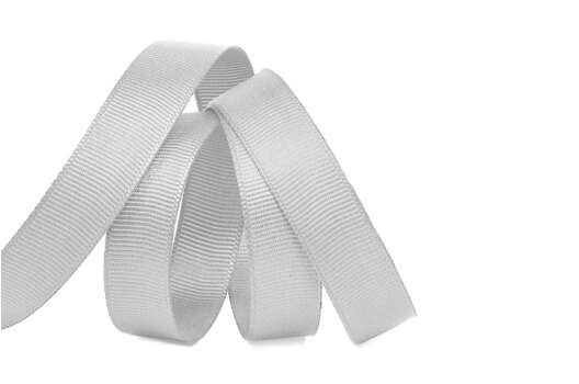 Лента репсовая 15 мм, светло-серая (007)