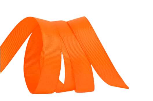 Лента репсовая IDEAL 15 мм, оранжевая (668)