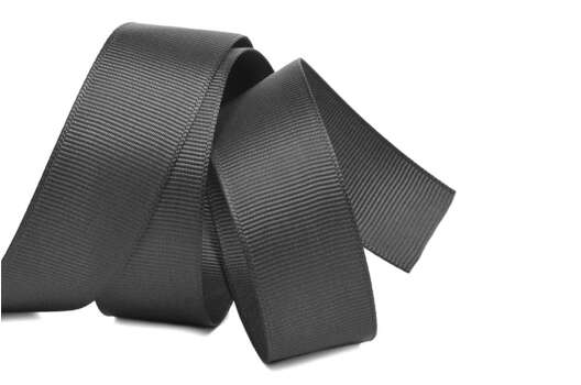 Лента репсовая IDEAL 25 мм, темно-серая (077)