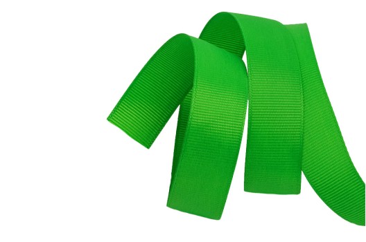 Лента репсовая IDEAL 25 мм, ярко-зеленый (579)