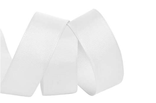 Лента репсовая IDEAL 25 мм, белая (029)