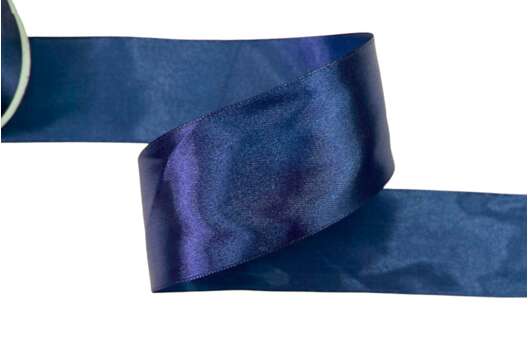 Лента атласная IDEAL, 50 мм, темно-синяя (3168)